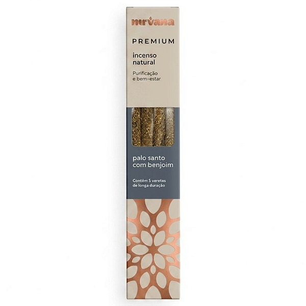 Incenso Nirvana Premium Vareta - Palo Santo com Benjoim