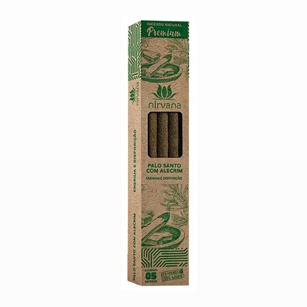 Incenso Nirvana Premium Vareta - Palo Santo com Alecrim