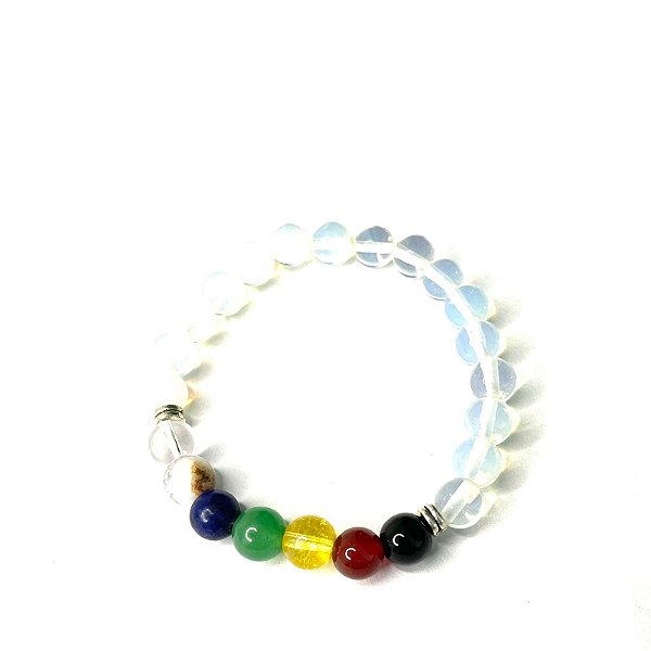Pulseira Pedra Opalina 7 Chakras