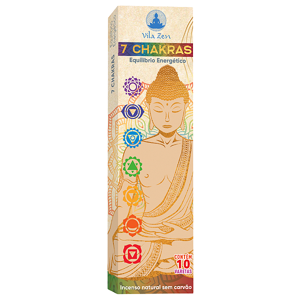 Incenso Vila Zen Natural Vareta - 7 Chakras