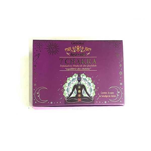 Incenso Goloka Defumador Cone - Sete Chakras