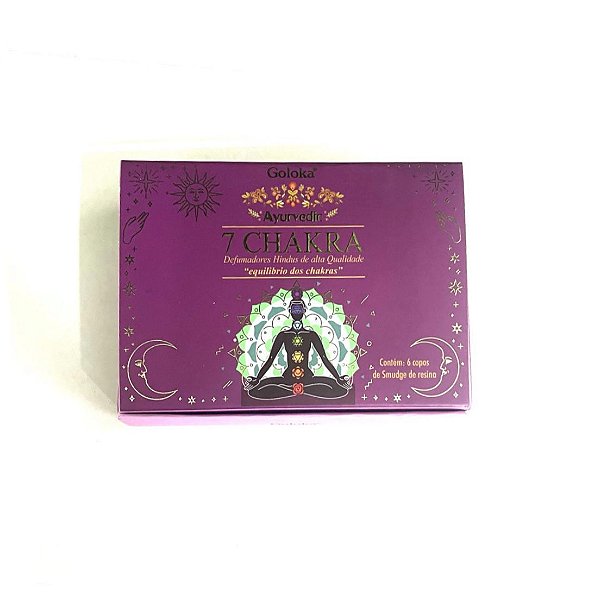 Incenso Goloka Defumador Cone - Sete Chakras