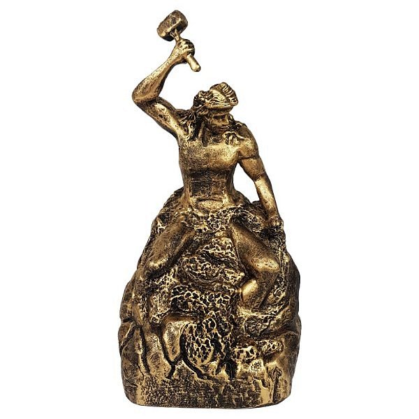 Estátua em Resina Self Made Man - Homem Esculpindo A Si Mesmo