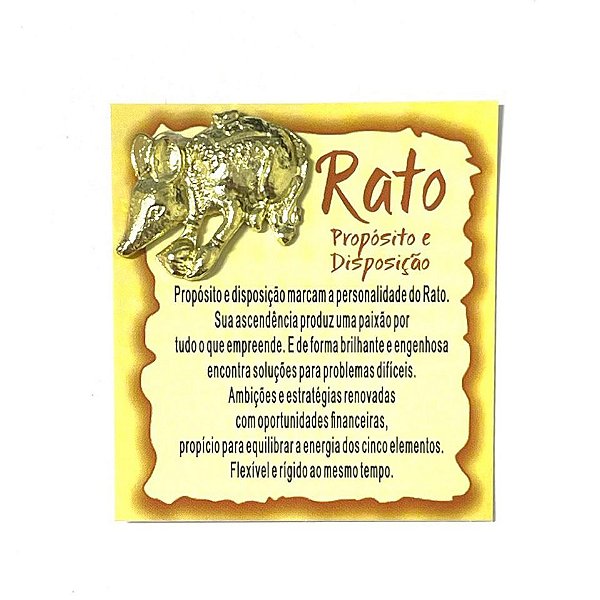 Amuleto de Metal Rato