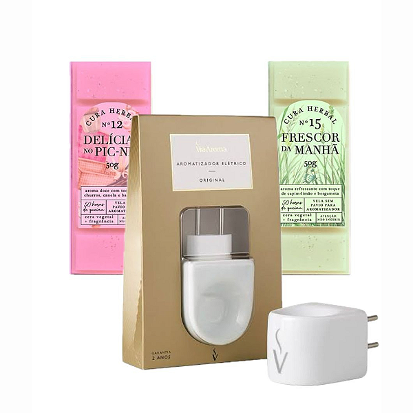 Kit Campo 2 Wax Melts + Aromatizador Elétrico