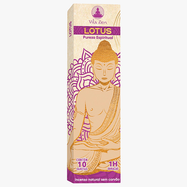 Incenso Vila Zen Natural Vareta - Lotus
