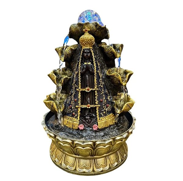 Fonte de Água Resina Nossa Senhora Aparecida - 30 cm