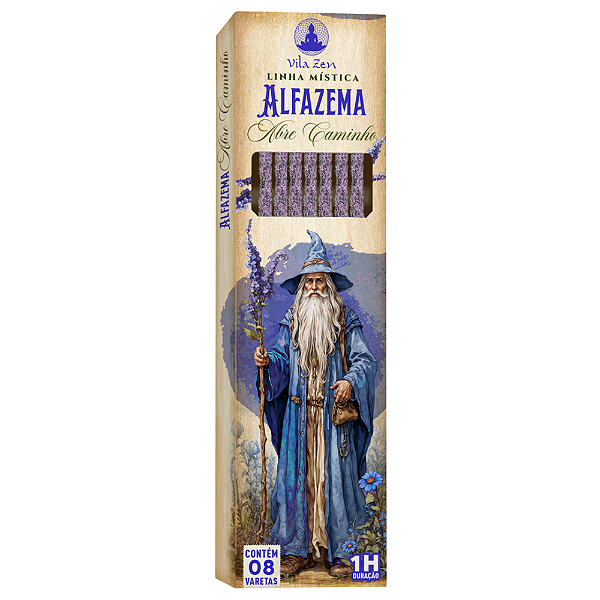 Incenso Vila Zen Natural Magos Vareta - Alfazema