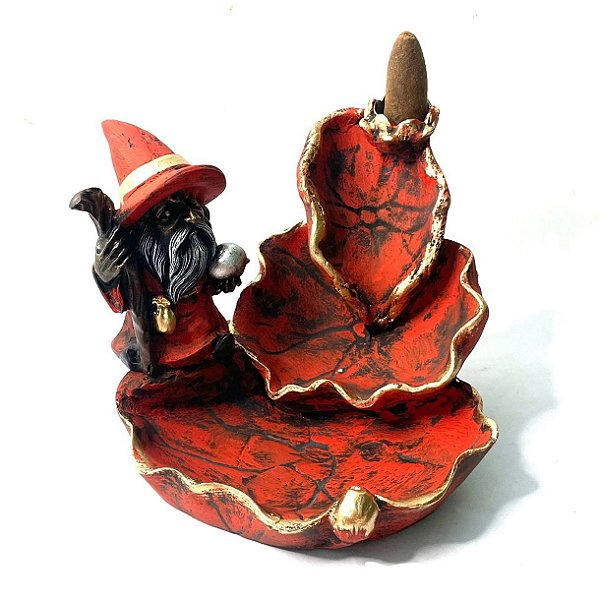Incensário Cascata Mago - Vermelho