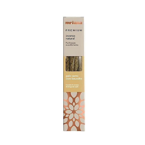 Incenso Nirvana Premium Vareta - Palo Santo com Baunilha