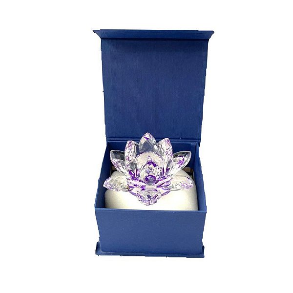 Flor de Lótus Cristal Roxo