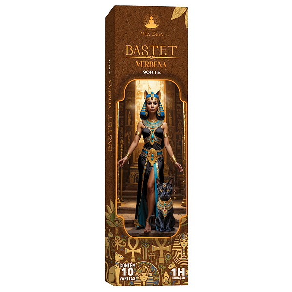 Incenso Natural Vila Zen - Linha Egípcio Bastet Sorte