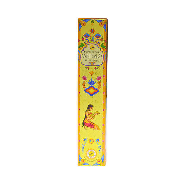 INCENSO SREE VANI INDIAN HERITAGE - AMBER MUSK - UNIDADE