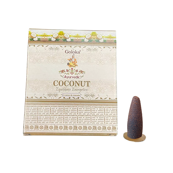Incenso Goloka Cone Cascata Coco