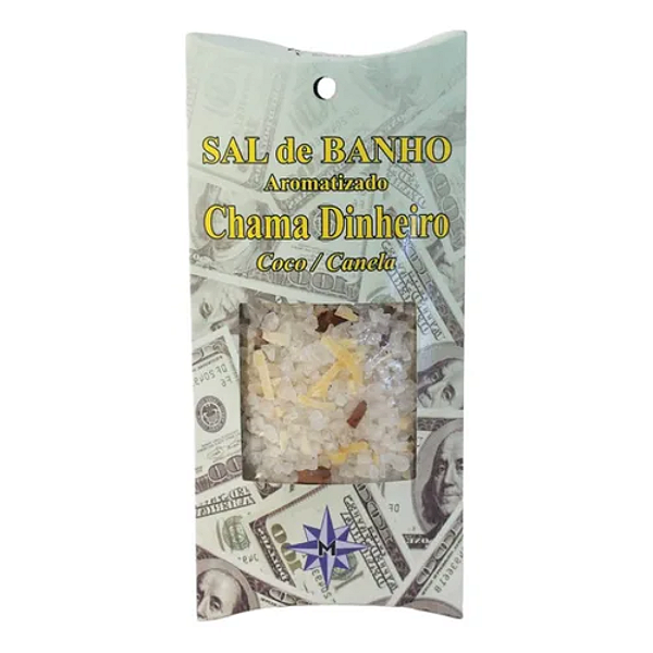 Sal de Banho Aromatizado 100g - Chama Dinheiro