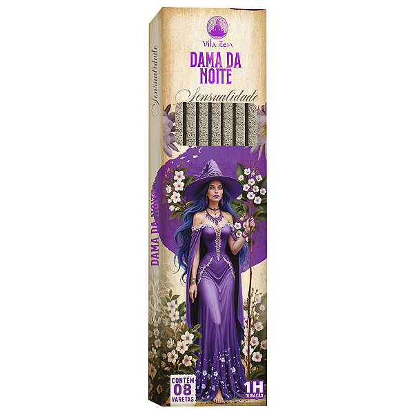 Incenso Vila Zen Natural Bruxa Vareta - Dama da Noite