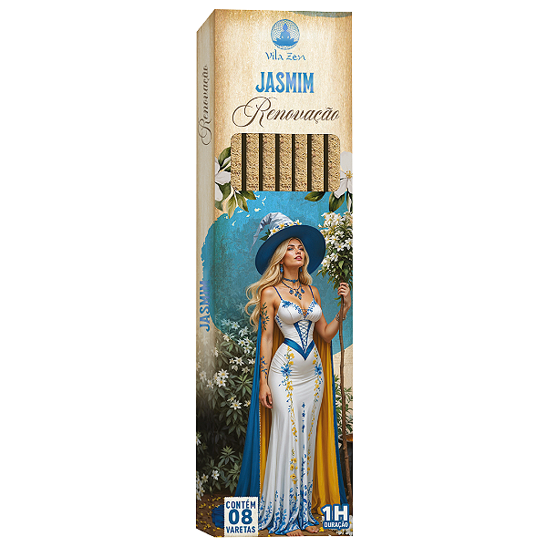 Incenso Vila Zen Natural Bruxa Vareta - Jasmim