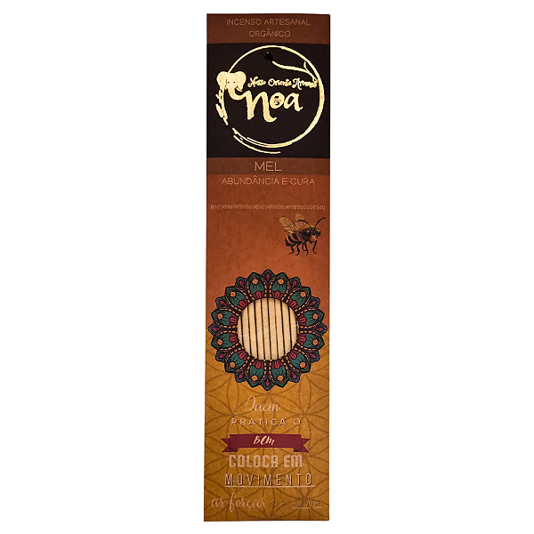 Incenso Noa Orgânico - Mel - Varetas