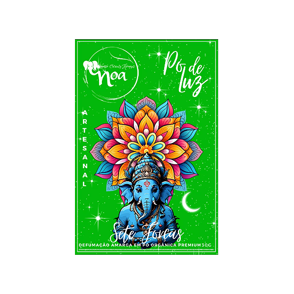 Incenso em Pó Noa Sete Forças - Pó de Luz