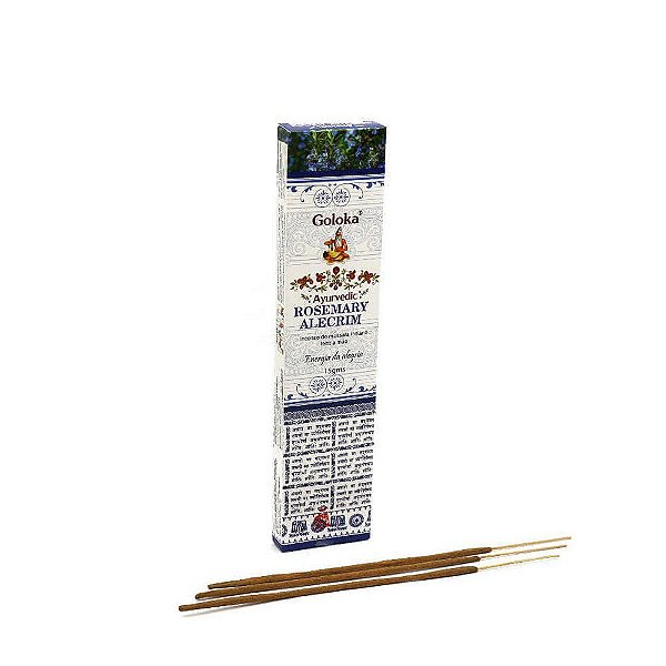 Incenso Goloka Ayurvedic Vareta - Alecrim
