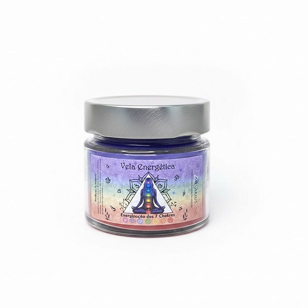 Vela Artesanal Energética 7 Chakras - Energização