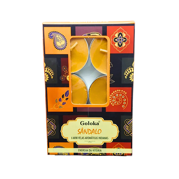 Vela Goloka Perfumada Rechaud - Sândalo