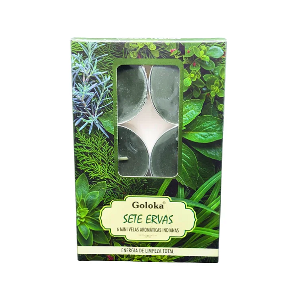 Vela Goloka Perfumada Rechaud - 7 Ervas