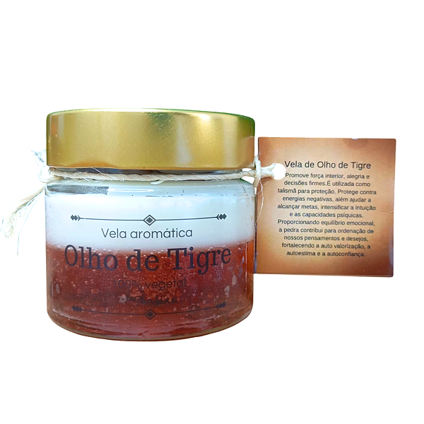 Vela Aromática 140g - Olho de Tigre