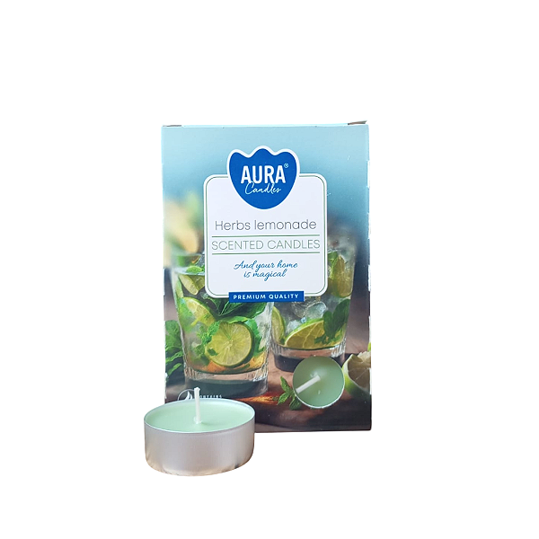 Vela Aura Perfumada Rechaud - Limão com Ervas