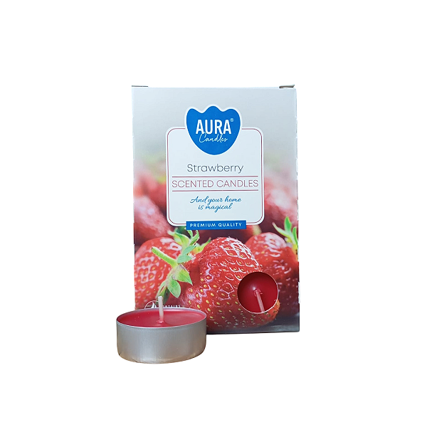 Vela Aura Perfumada Rechaud - Morango