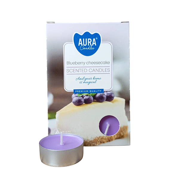 Vela Aura Perfumada Rechaud - Blueberry com Cheesecake