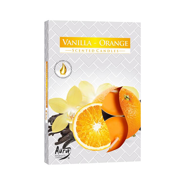 Vela Aura Perfumada Rechaud - Baunilha Com Laranja