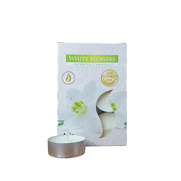 Vela Aura Perfumada Rechaud - Flores Brancas