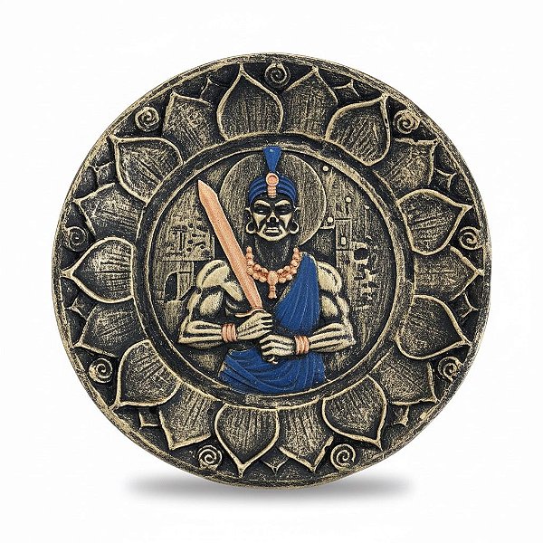 Incensário Orixá Resina Ogum com 11cm