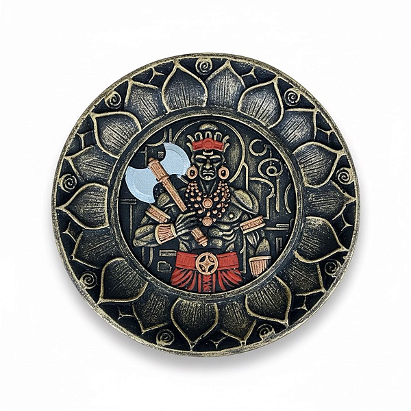 Incensário Orixá Resina Xangô com 11cm