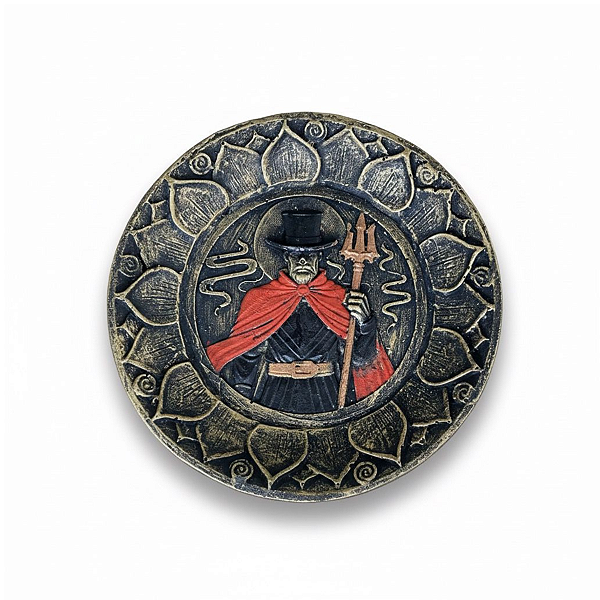 Incensário Orixá Resina Exu com 11cm