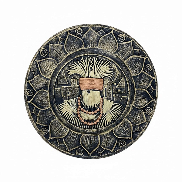 Incensário Orixá Resina Omulu com 11cm