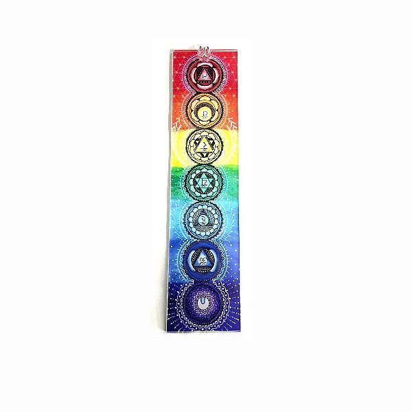 Incensário de Vidro 25x6cm - Chakras
