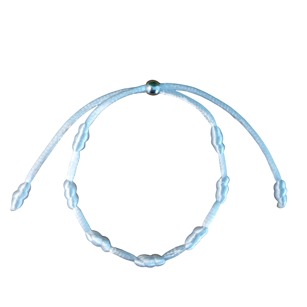 Pulseira 7 Nós Branca Kaballa