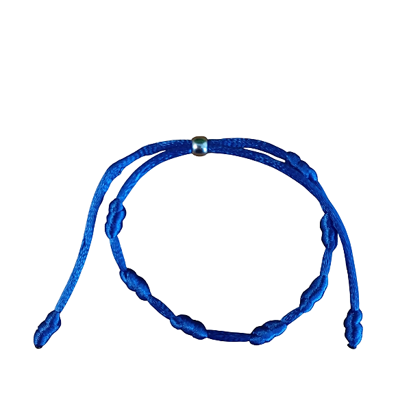 Pulseira 7 Nós Azul Kaballa