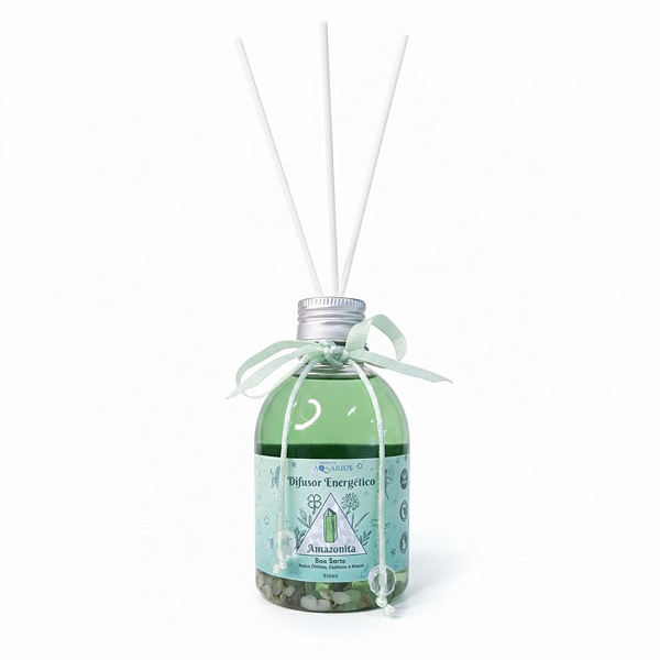 Difusor de Varetas Energético com Amazonita - 250ml
