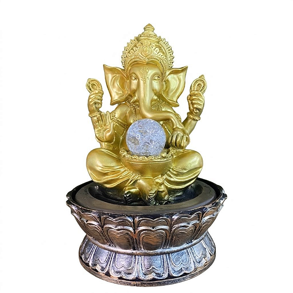 Fonte de Água em Resina Ganesha M 30cm - 26510
