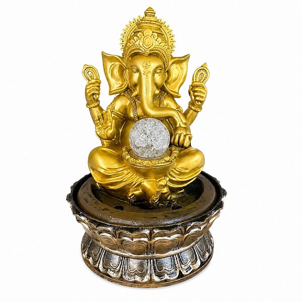 Fonte de Água em Resina Ganesha M 30cm - 26510