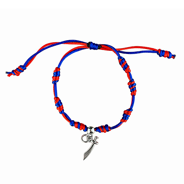 Pulseira 7 Nós Orixá - Ogum Com Pingente