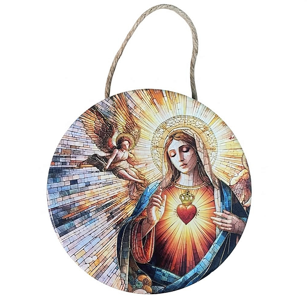 Enfeite de Parede Nossa Senhora Aparecida - Santa Maria e Anjo