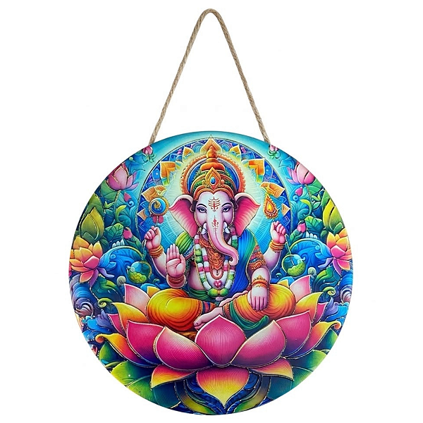 Enfeite de Parede Ganesha - Flor de Lótus Modelo A