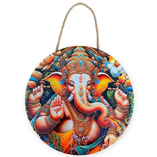 Enfeite de Parede Ganesha - Colorido