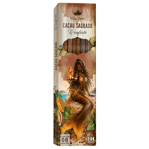 Incenso Natural Vila Zen - Encanto das Aguas - Cacau Sagrado