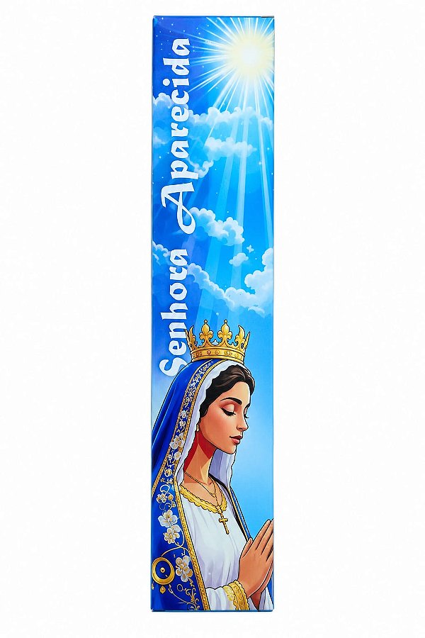 Incensário de Vidro 25x6cm - Nossa Senhora Aparecida
