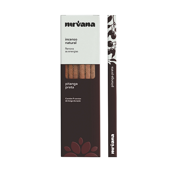 Incenso Nirvana Natural Vareta - Pitanga Preta